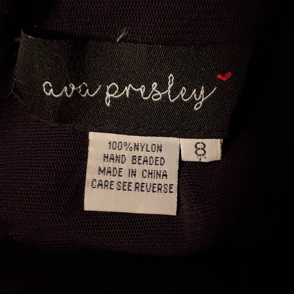 Elegant Black Sequin Evening Dress - Picture 2 of 8